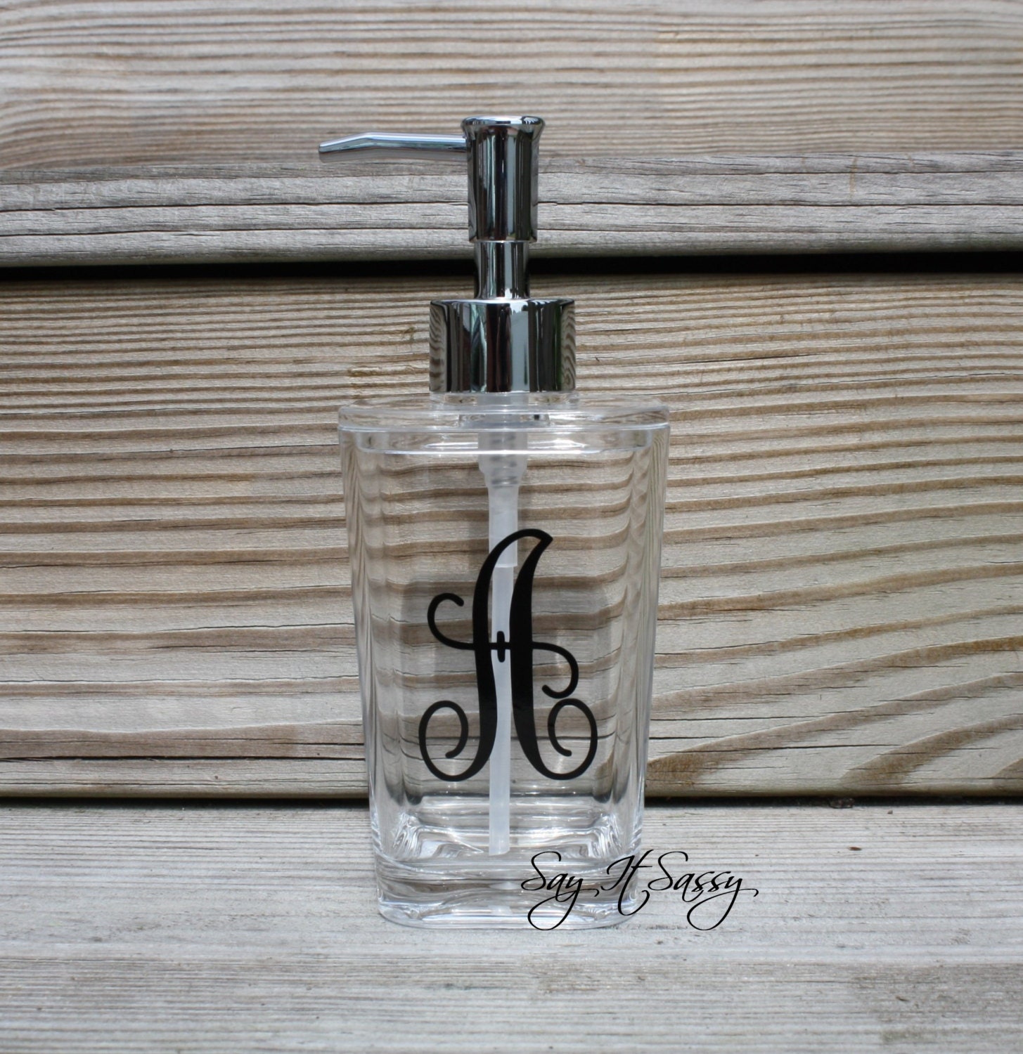 Personalized Soap Dispenser Lotion Dispenser by SayItSassy on Etsy