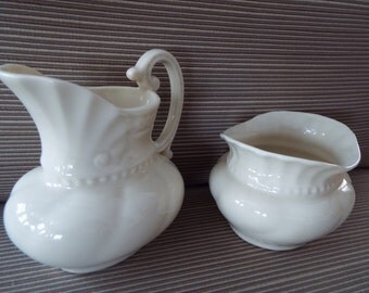 Lenox creamer sugar Colonial collection cottage chic