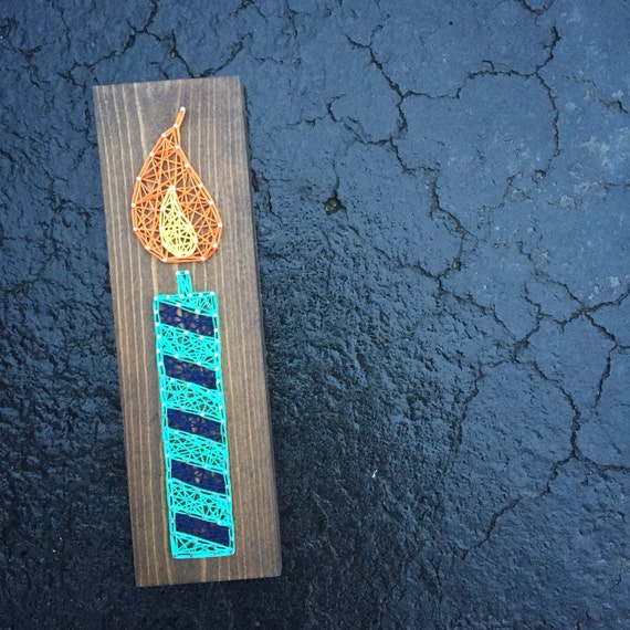MADE TO ORDER String Art Candle Sign