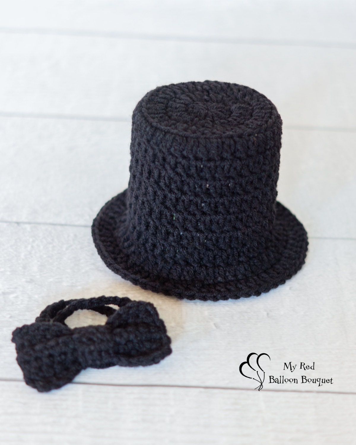 Baby Top Hat with Bow Tie Newborn Tuxedo Hat Newborn Top