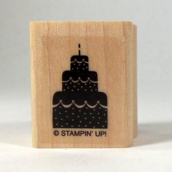 Rubber Stamp Cake Birthday Stamping Card by EverydaySupply