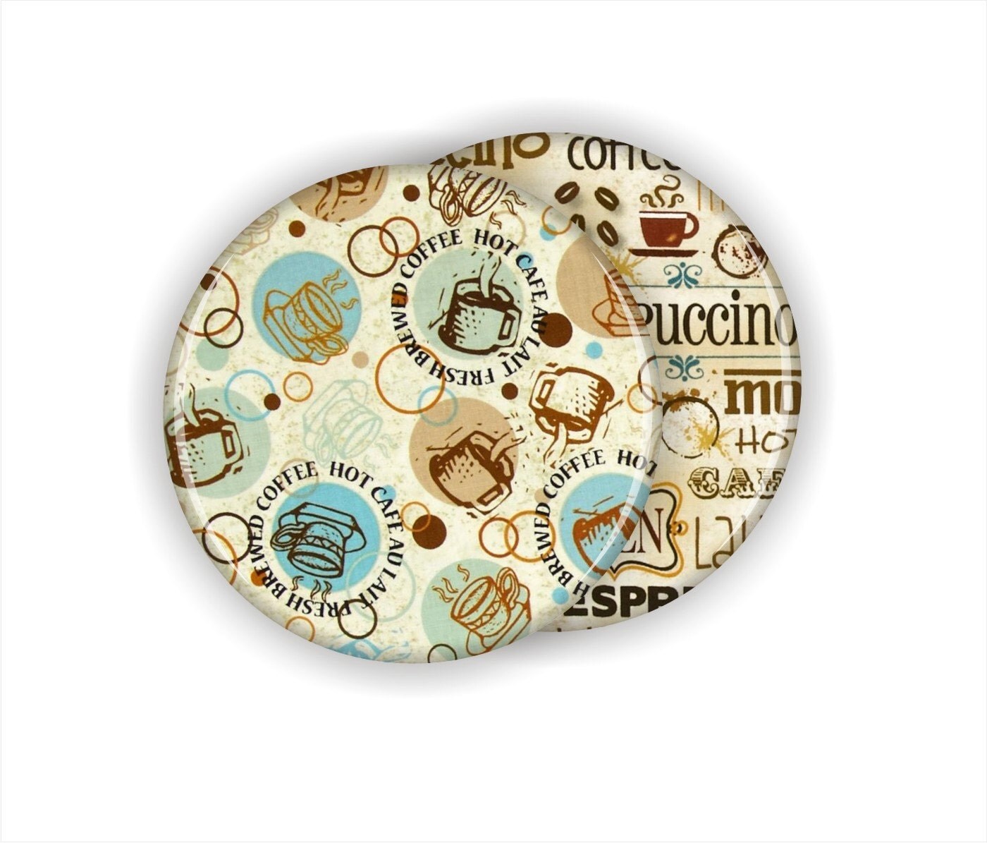 Coffee Bistro Coaster Set by on Etsy