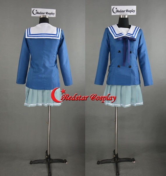 Beyond the Boundary Mirai Kuriyama Ayi Ai Shindo Cosplay Costume - Uniform and Sweater