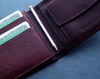 MINI Ballpoint Pen RETRO Wallet Size Solid Sterling Silver Hallmark 925 Handmade in Italy Twist Mechanism
