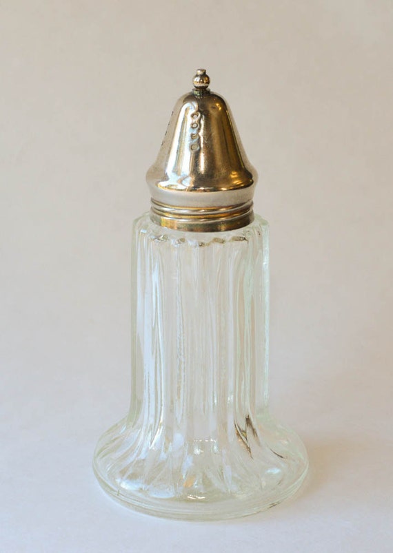 Sugar Shaker Vintage Glass Shaker