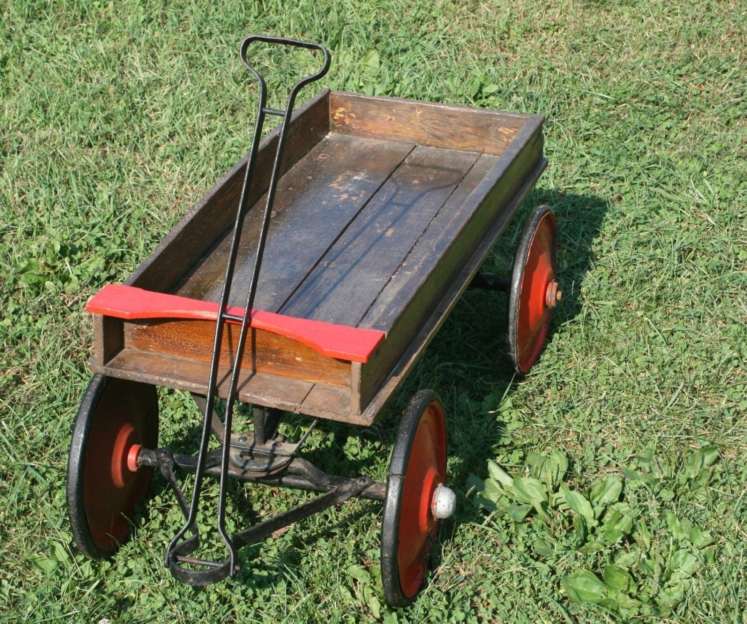 Vintage Wooden Wagon National Flyer 1930's