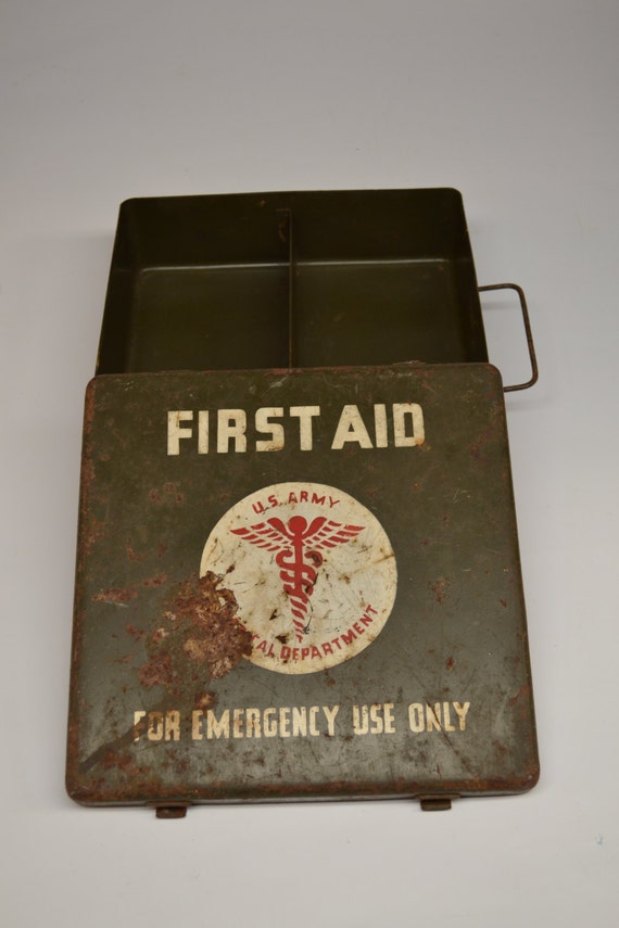 RESERVED for LauraRose1028 Antique Military First Aid Kit