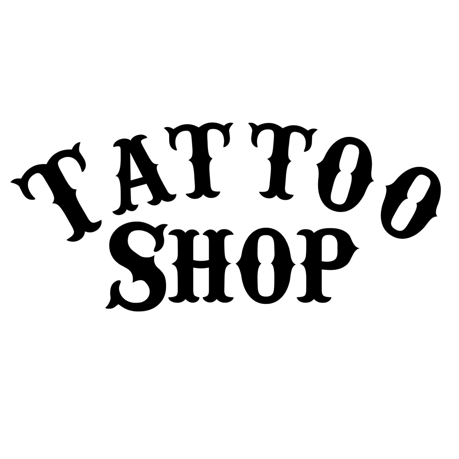 Tattoo Shop Window \/ Wall Vinyl Decal DIY Sign Select