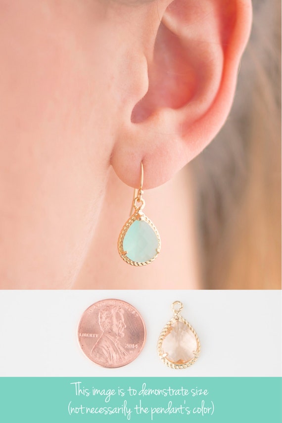 Blush Pink / Silver Rope Rim Earrings Pink Bridesmaid