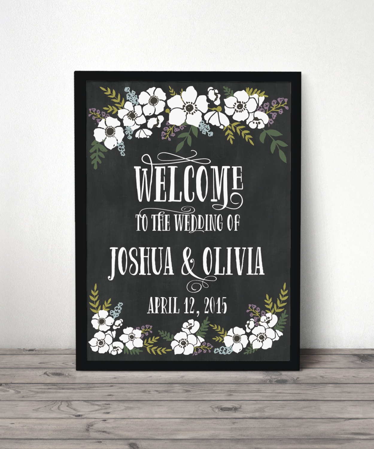 Custom Chalkboard Sign Wedding by CreativeUnionDesign