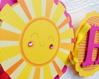 You are my sunshine birthday banner . Sunshine banner, you are my sunshine banner