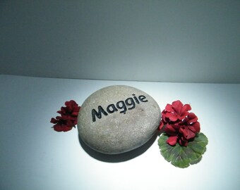 Pet Memorial/ Palm Size Memorial Stone/ Cat Memorial Stone/Pet Memorial stone