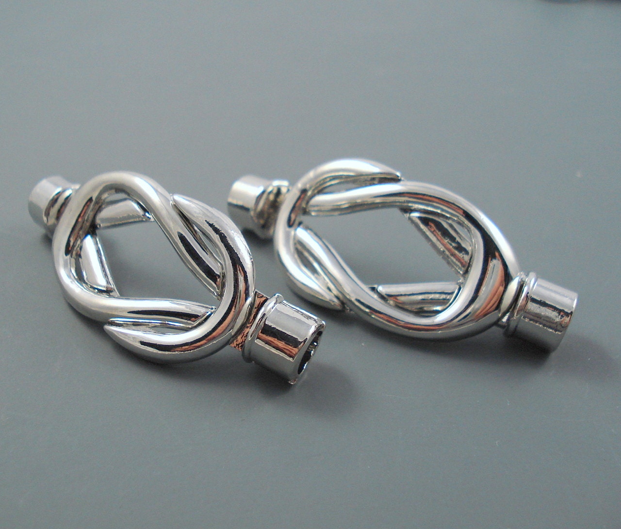 5MM End Cap Clasp Double Loop End Caps Infinity