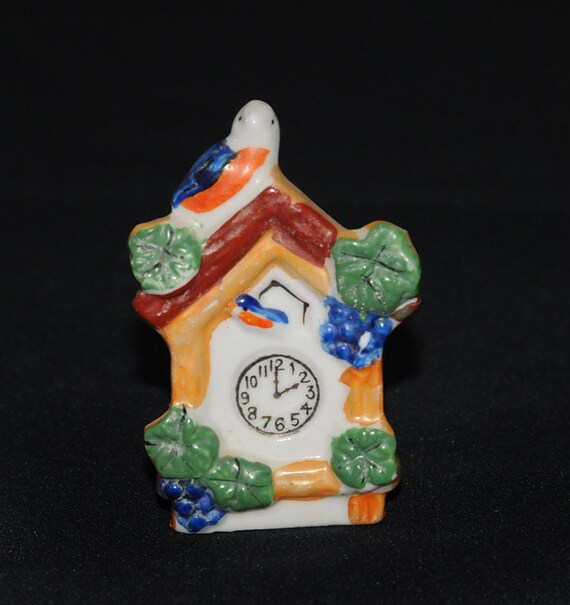 Occupied Japan WoodridgeVintage Ceramic Cuckoo Clock Wall