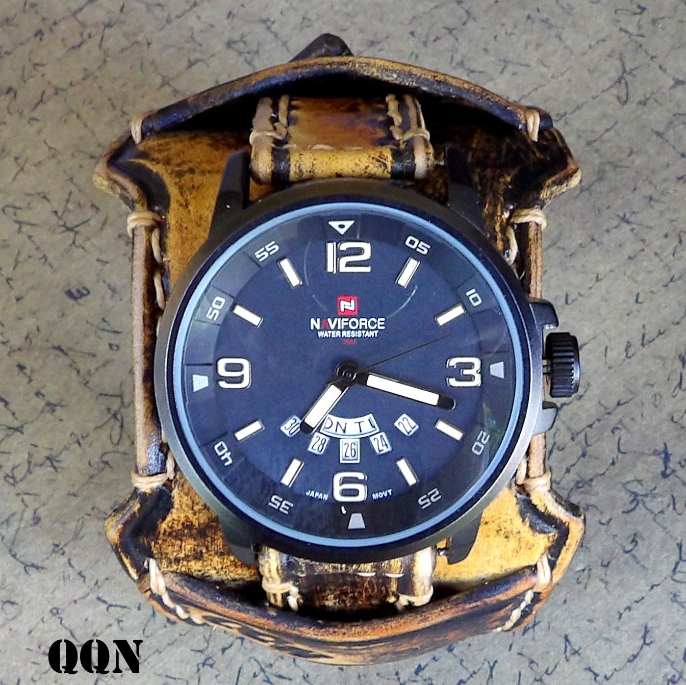 Leather Cuff Watch Cuff Men's Leather Watch Vintage