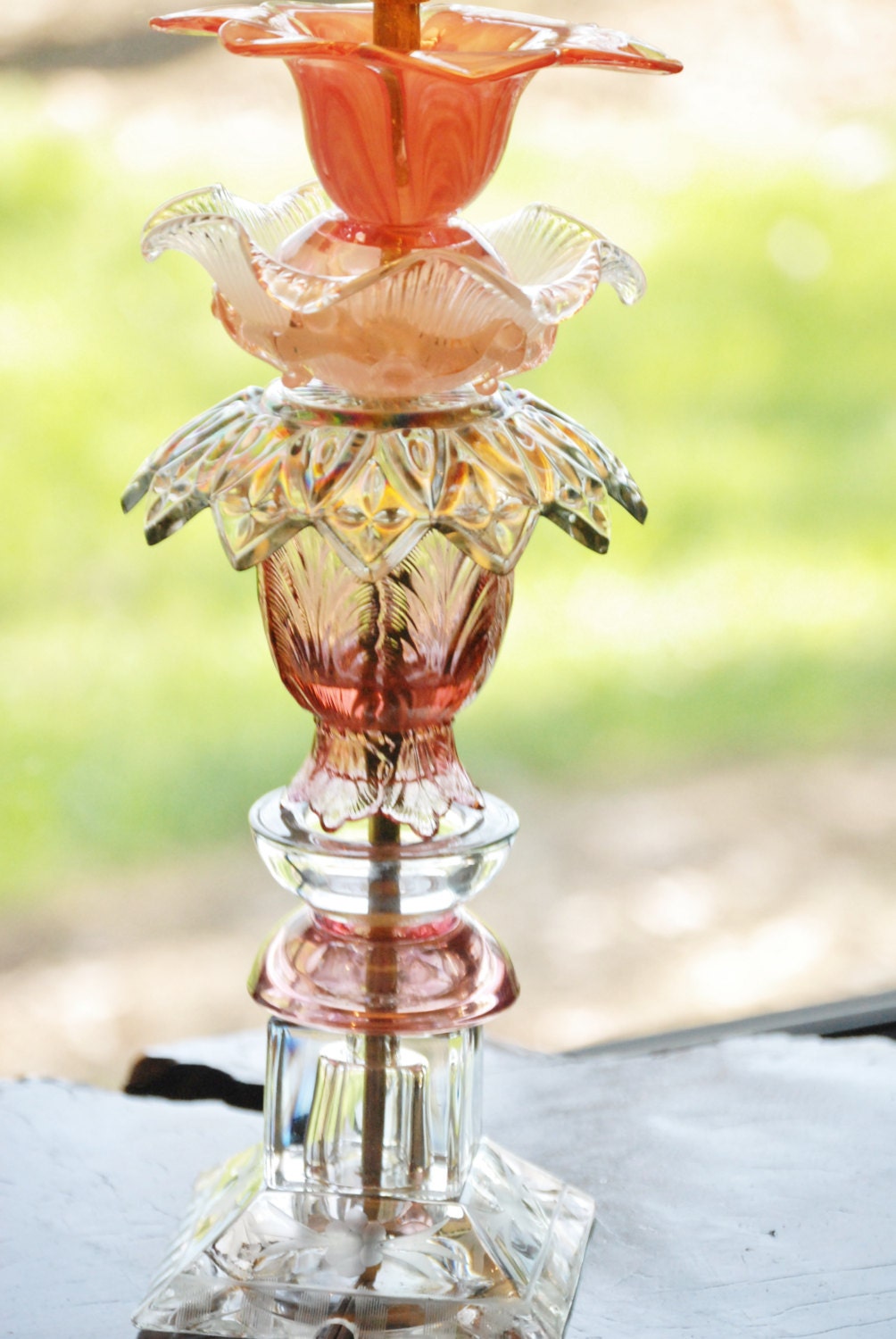 Repurposed Lamp Upcycle Lamp by CatkinsCreations on Etsy