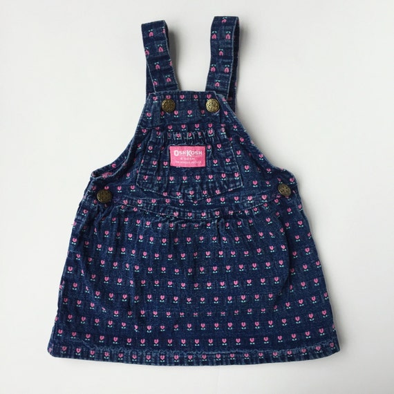 Vintage baby girl denim OshKosh dress toddler by EmzysEmporium
