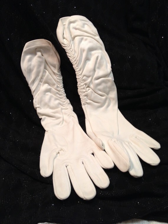 elbow length evening gloves