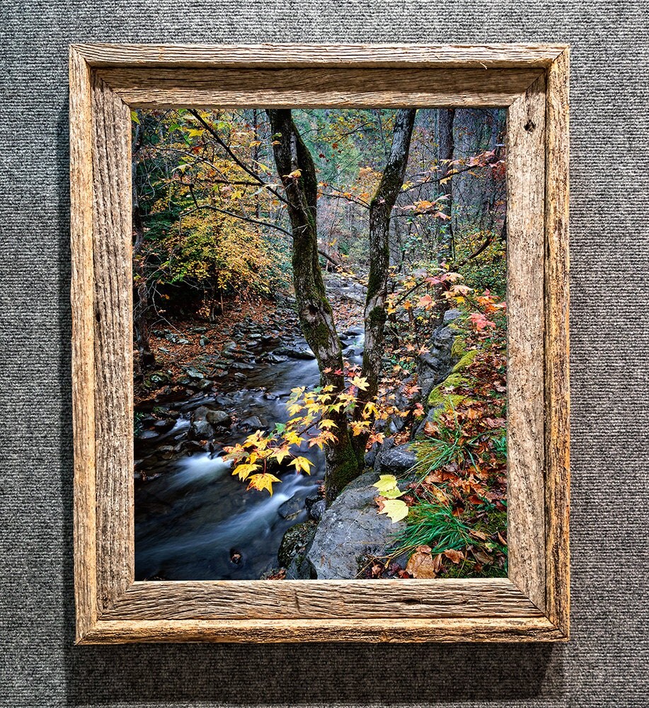 Framed Smoky Mountains Pictures Autumn Creek Fine Art Photo