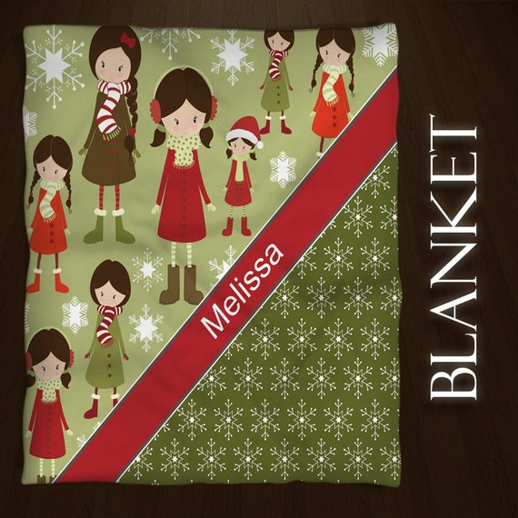 Items similar to Holiday Throws, Christmas blankets, Custom Blankets