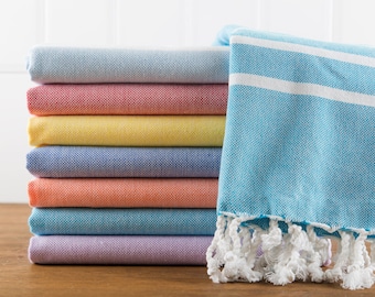 Classic Towel, Turkish Bath Towel, Turkish Cotton Towel, Peshtemal, Hammam Towel, Throw
