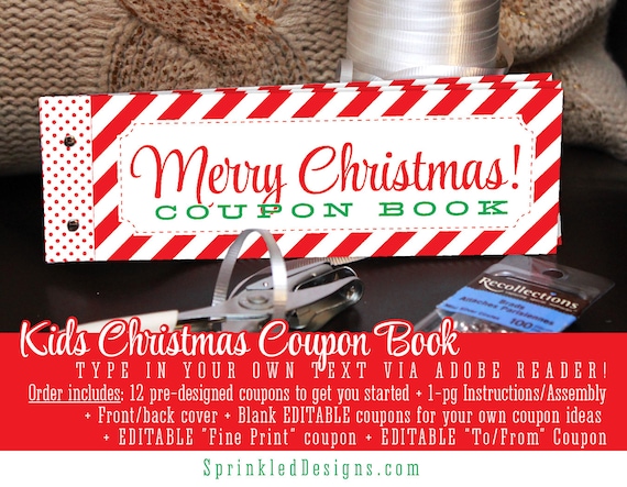 Christmas Coupon Book For KIDS