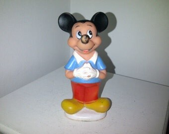 Vintage Mickey Mouse Squeak Toy Disney Productions