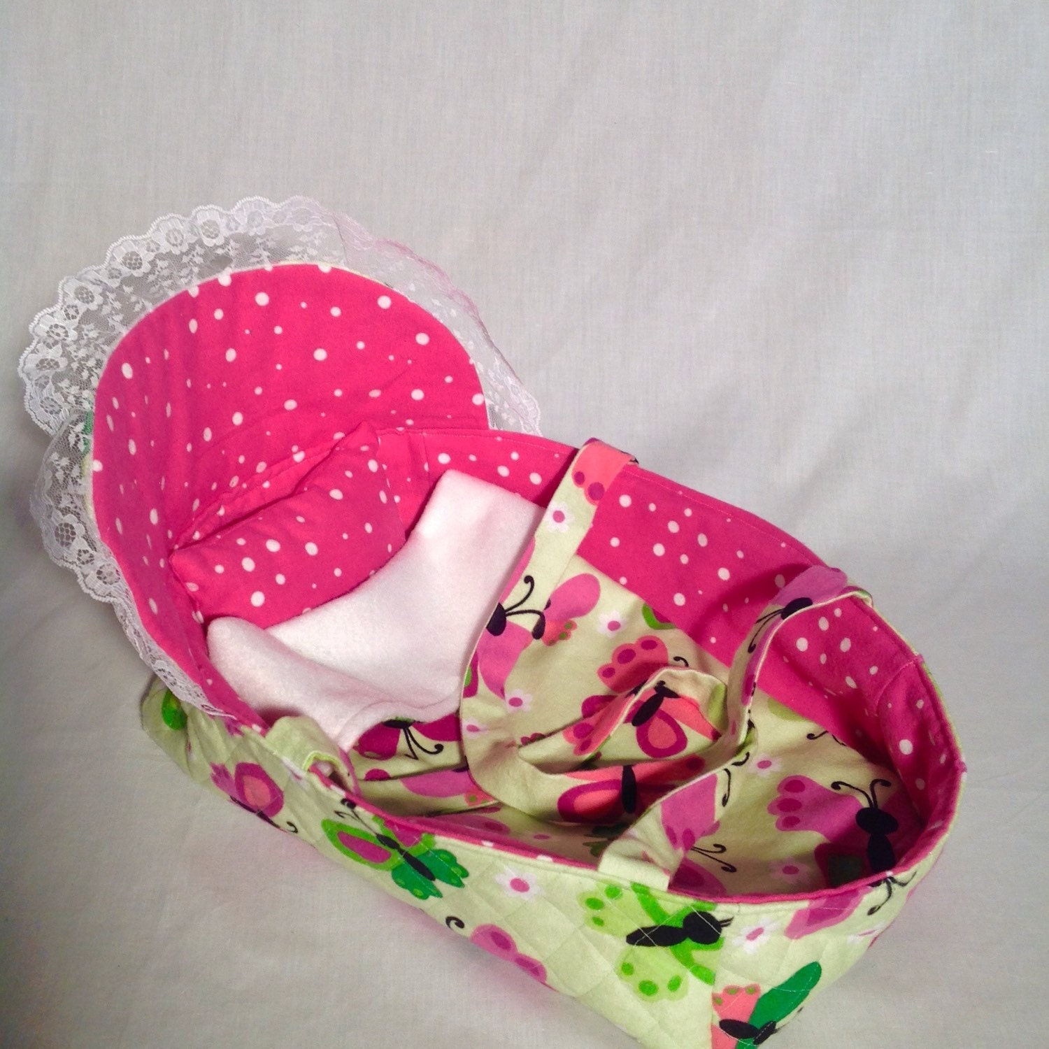 Custom Quilted Doll Carrier