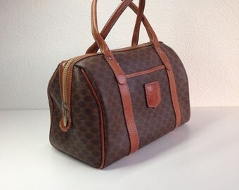 Vintage Celine Bag / Dark Brown Patent Leather by BagsTalk on Etsy  