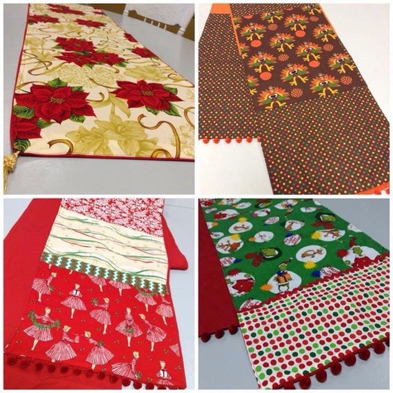 Runners Table  table runners and etsy Fall Christmas