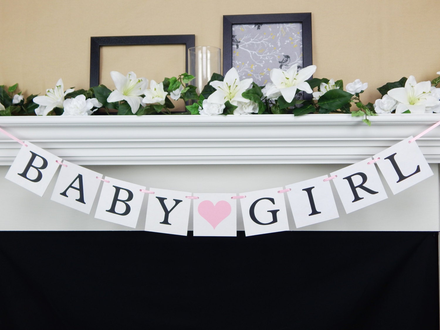 Baby Girl Banner its a girl banner baby shower banner baby