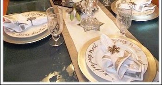 Rustic HessianBurlap Table Runners. Holiday,Thanksgiving Christmas ...