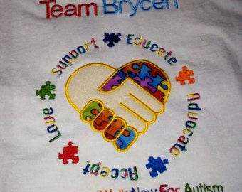 autism walk team shirts