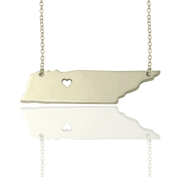Tennessee necklace Tennessee pendant Tennessee state charm