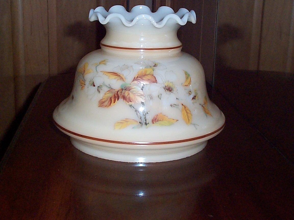 Quoizel Milk Glass Hurricane Lamp Shade or Replacement Globe