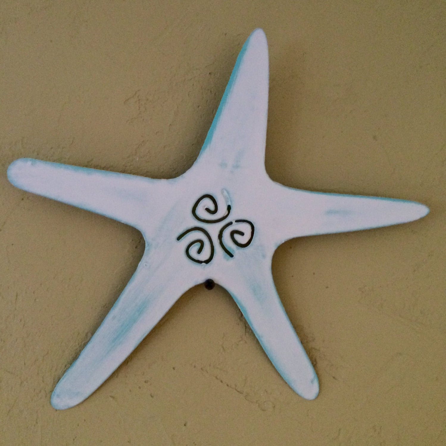 Metal Starfish Swirlsteel wall art shabby by Islandlifemetalworks
