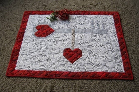 Key to my Scrappy Heart is a Valentine quilt pattern perfect for bringing love into your home! Easy gift to make too!
