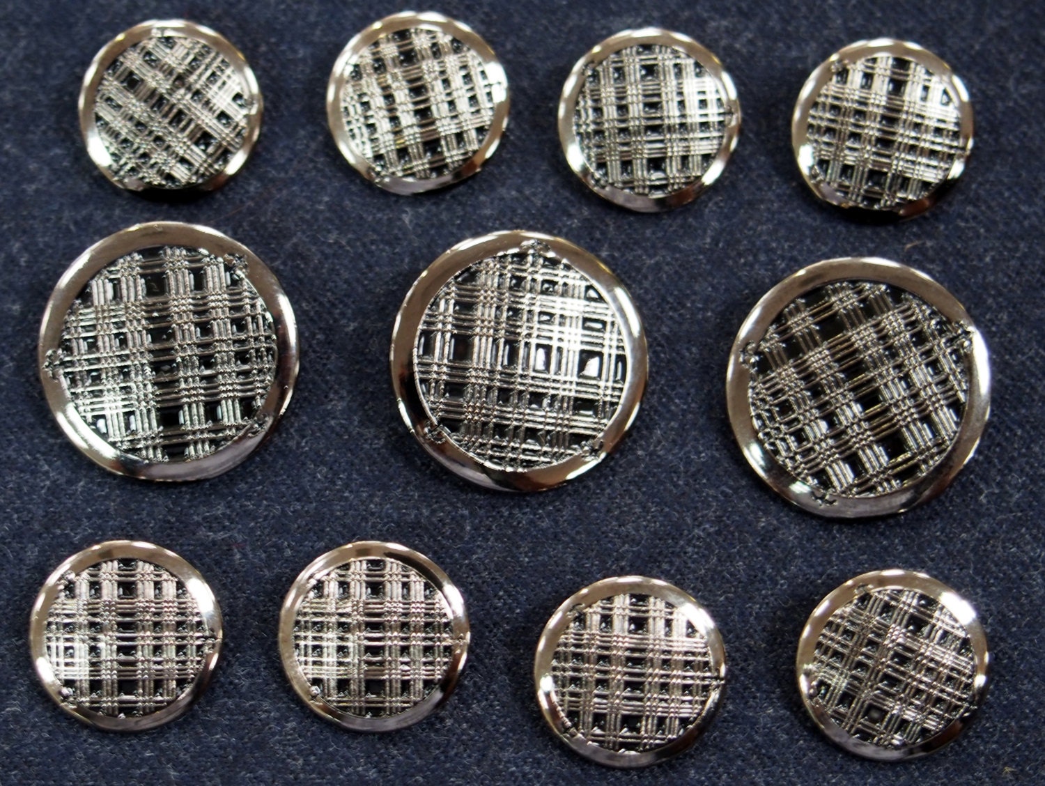 Gunmetal Silver Blazer Buttons for suit jacket blazer or