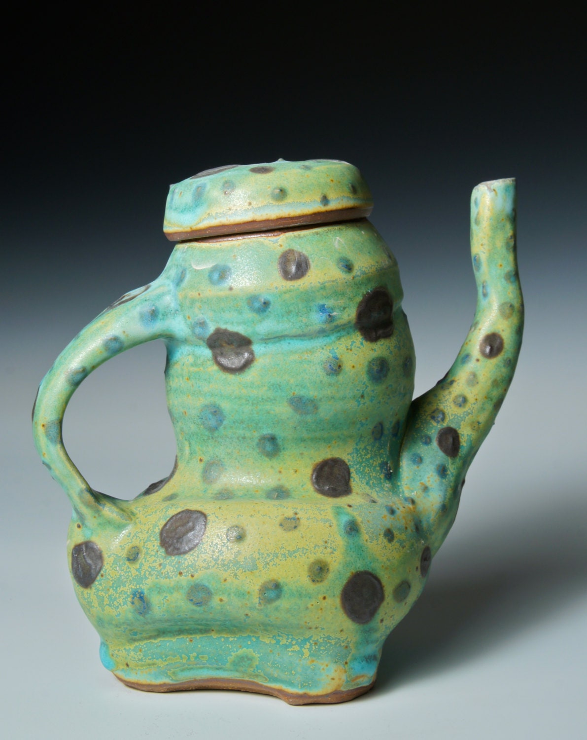 Decorative Stoneware Teapot Tip My Hat to You