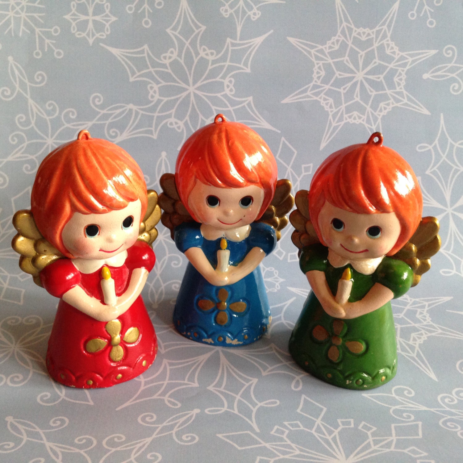 SALE Rare vintage Wolin angel display ornaments from Japan