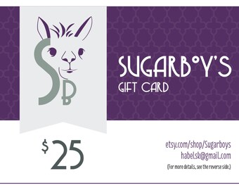 INSTANT DOWNLOAD Gift Certificate 2 5 Dollar Etsy Shop Gift Card ...