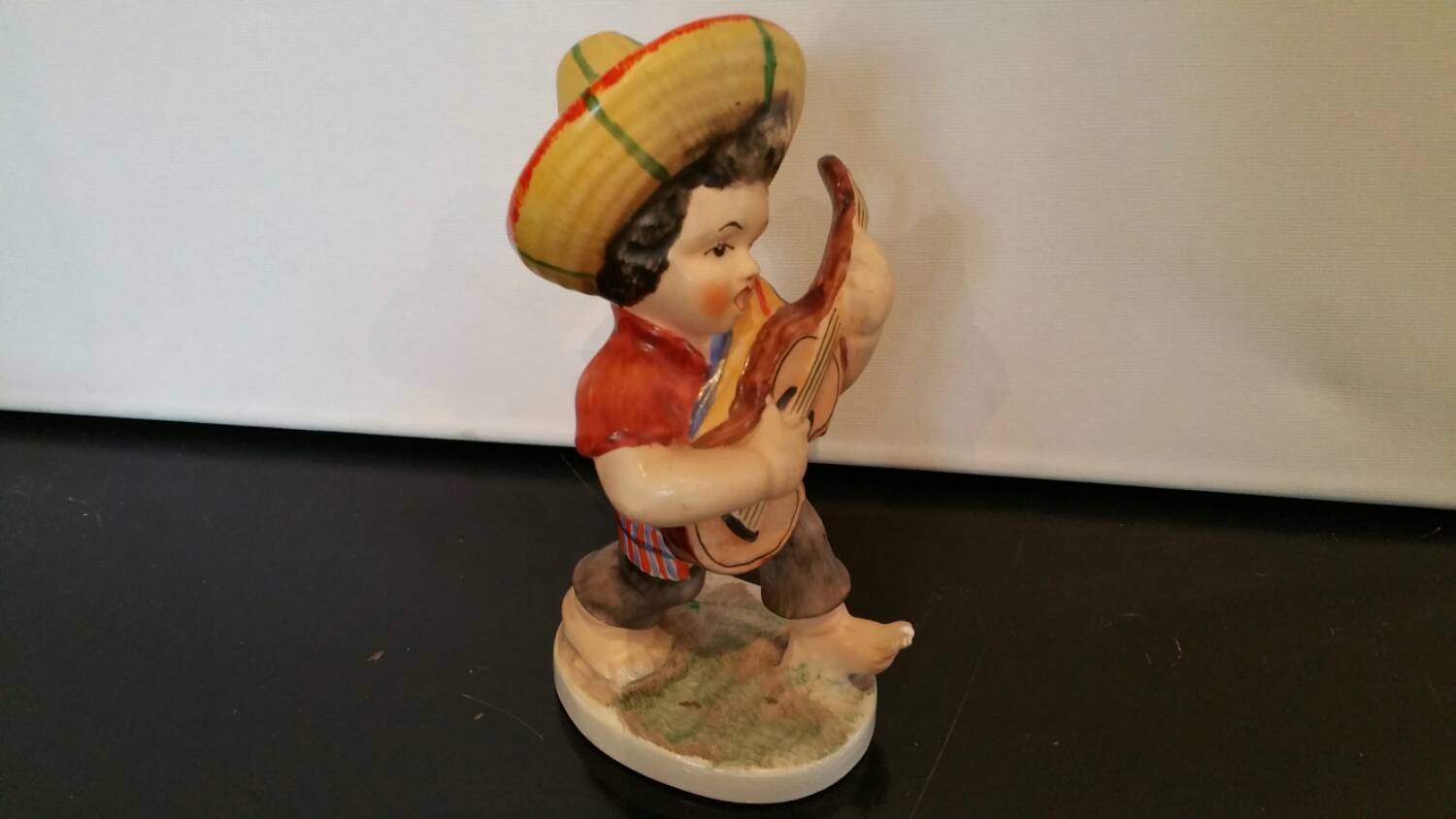 Friedel Bavaria Germany Hand Painted Figurine Boy Playing