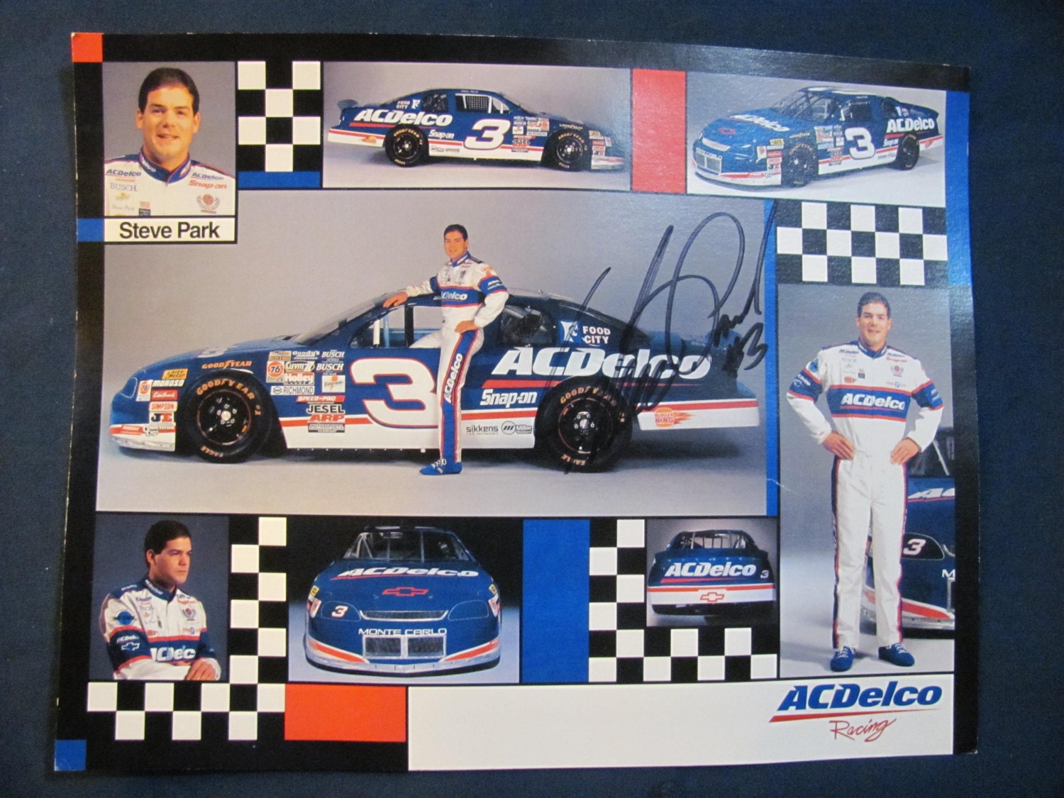 Steve Parks Nascar Card 8 x 10