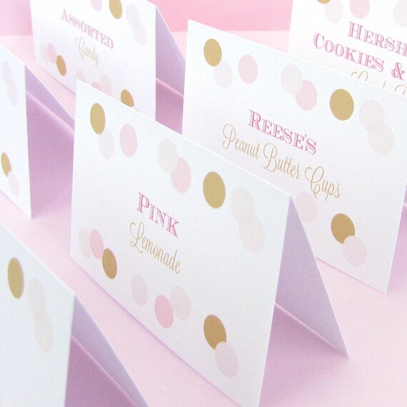 Items similar to Candy buffet labels (6) - Wedding candy buffet - Party food labels - Food cards ...