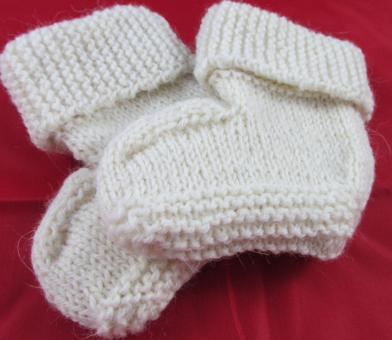 Hand Knit Baby Sock Booties
