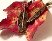 Feather Earrings, Fall Earthy, Southwestern, Country Girl Chic