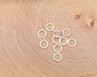 Hard Snap Jump Rings, Locking Jump Rings, Jump Rings, Sterling Silver ...