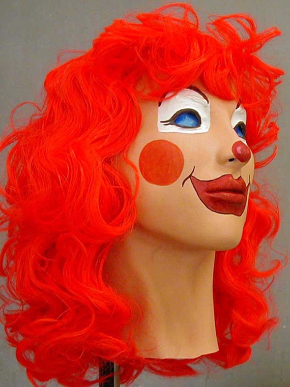 Female Clown Foam Latex Mask Cosplay Halloween Masks