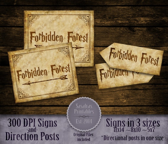 forbidden-forest-harry-potter-wedding-sign-by-sasafrasprintables