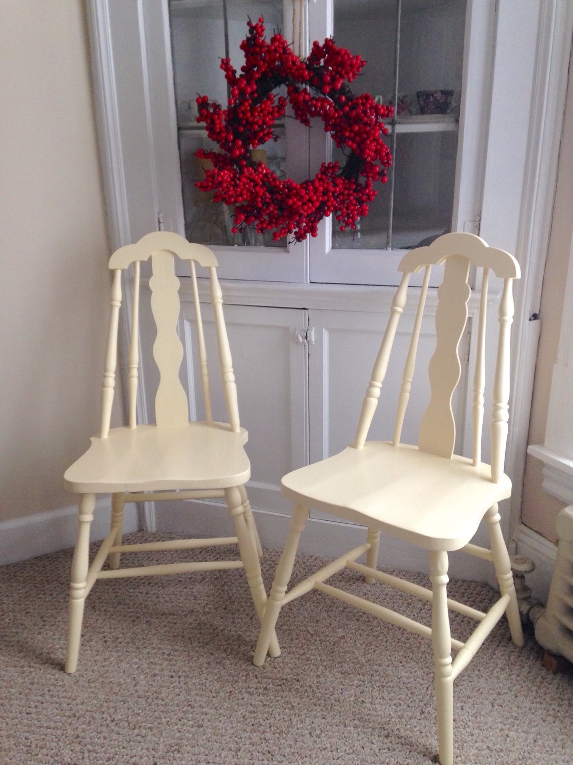 On hold for purchase. Two Vintage Kitchen Chairs by 2BirdsVintage